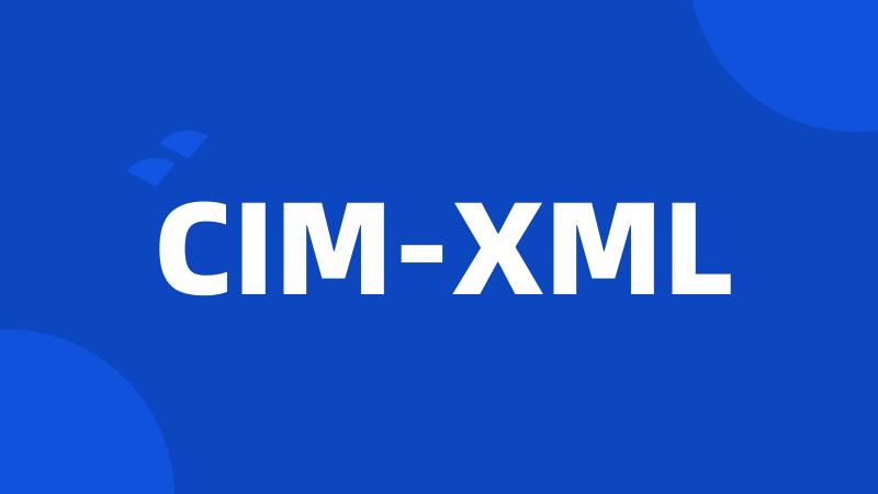 CIM-XML