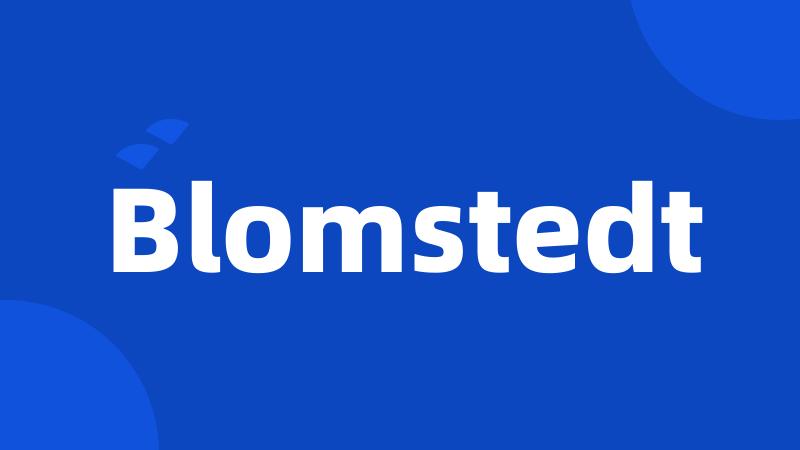 Blomstedt