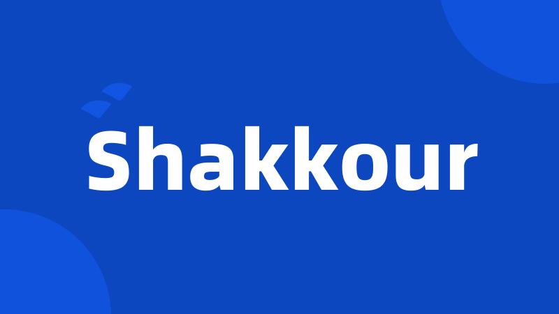Shakkour