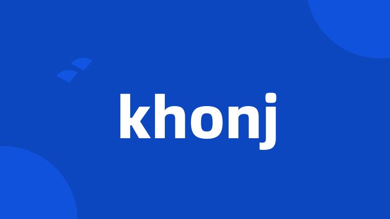 khonj