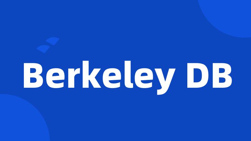 Berkeley DB