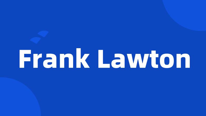 Frank Lawton