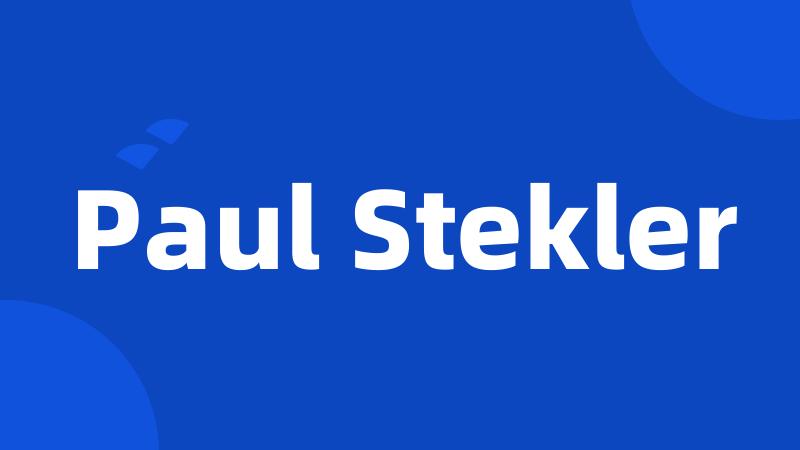 Paul Stekler