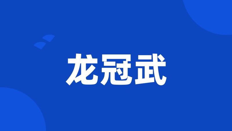 龙冠武