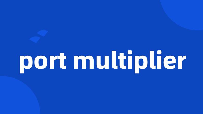 port multiplier