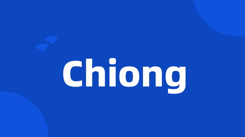 Chiong