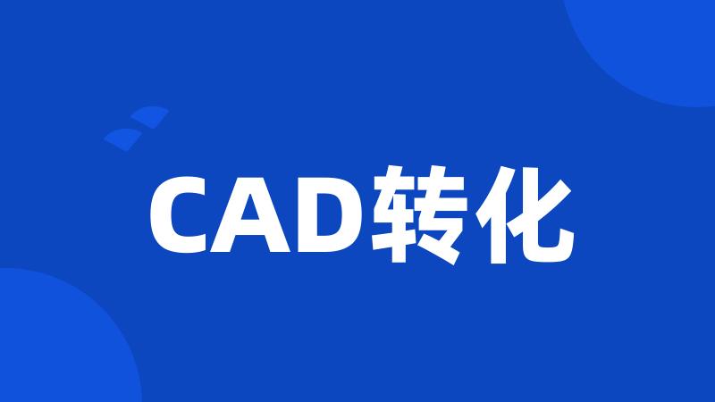 CAD转化