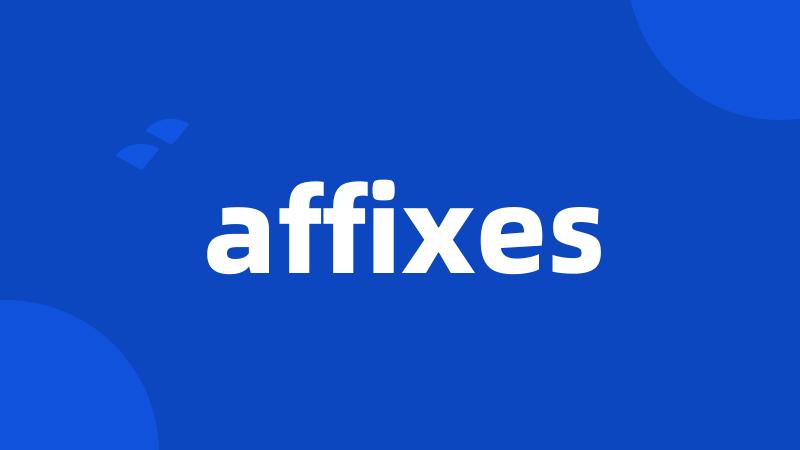 affixes