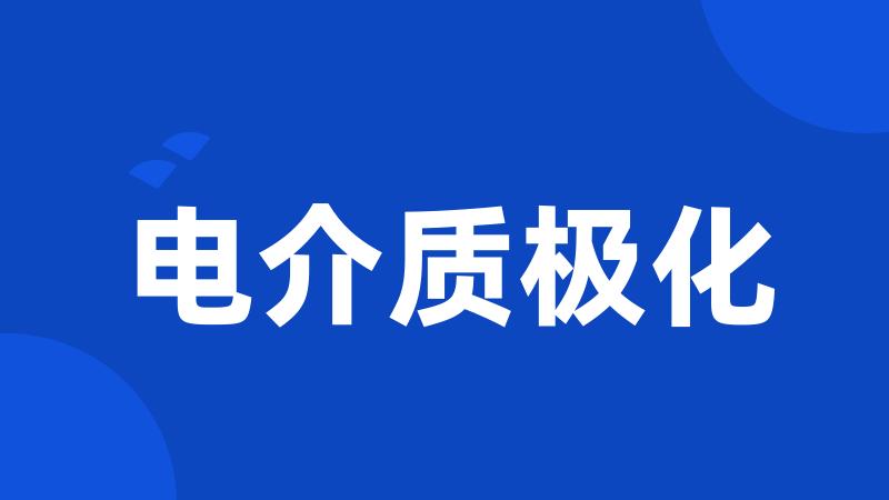 电介质极化