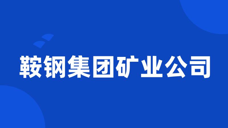 鞍钢集团矿业公司