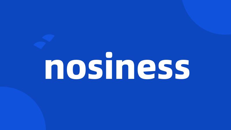 nosiness